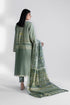 Womens Unstitched Daily Sea Green Three Piece